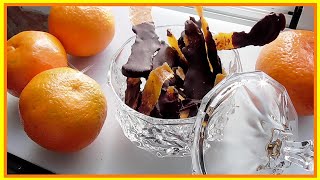 🍊 NARANJA CONFITADA con CHOCOLATE  Postre Navideño [upl. by Anegroeg337]