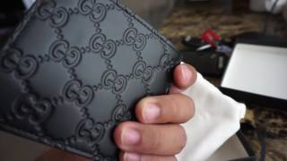 Gucci Wallet with window id unboxing [upl. by Kare]