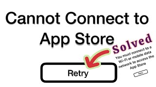 FixedCannot Connect To App Store error on iphone or ipad [upl. by Aihselat320]