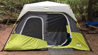 CORE 6 Person Instant Cabin Tent Review [upl. by Notnelc664]