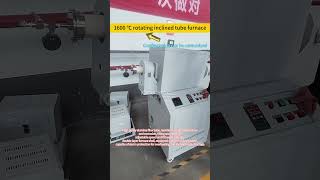 1600 ℃ rotating inclined tube furnace [upl. by Eerazed]