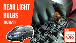 How to replace the rear light bulbs Touran mk1 💡 [upl. by Lenej]