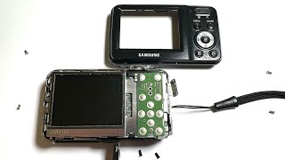 Samsung ES80 Digital Camera disassembly [upl. by Charmine]