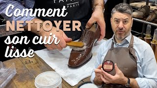 COMMENT CIRER SES CHAUSSURES EN CUIR [upl. by Ahsinod]