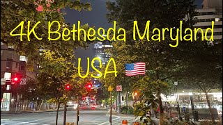 4K Evening Walk in Bethesda Maryland USA 🇺🇸  A Beautiful Neighborhood in Washington DC [upl. by Ileana]