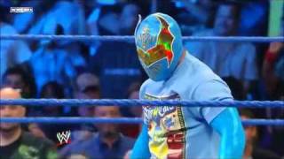 Sin Cara Attacks Chavo Guerrero  WWE SmackDown 52011 [upl. by Hutchings]