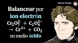 𝐁𝐚𝐥𝐚𝐧𝐜𝐞𝐚𝐫 por 𝐢𝐨𝐧 𝐞𝐥𝐞𝐜𝐭𝐫ó𝐧 𝐂𝐫𝟐𝐎𝟕𝟐  𝐂𝟐𝐎𝟒𝟐 → 𝐂𝐫𝟑  𝐂𝐎𝟐 en medio á𝐜𝐢𝐝𝐨 [upl. by Roswald]