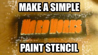 Make a Spray Paint Stencil [upl. by Horick]