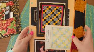 Quilting journal  2 more pages done [upl. by Maxie445]