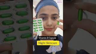 Vitamin E Capsule For Night Skincare💯Get Soft Glowing Skinbeatytipsviralfacemassageyttshorts [upl. by Anatola]