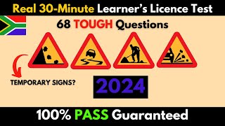 FULL 68 Question Learners License Test 2024 Real Test Tough Questions [upl. by Audrey]