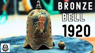 1920 Antique Bronze Bell Restoration Reviving UNiQUE ART Patterns [upl. by Komara160]