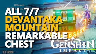 Devantaka Mountain Remarkable Chest Genshin Impact All 77 [upl. by Jewell]