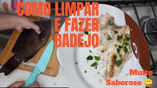 Como limpar badejo e fazer filé de badejo [upl. by Oramlub522]