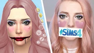 Recreating Sims Makeup IRL Challenge [upl. by Elimaj]