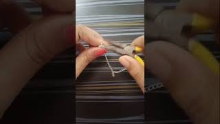 Diy anklet making at home beadsjewellery anklets viralshorts treandingshort fashion [upl. by Nosral]