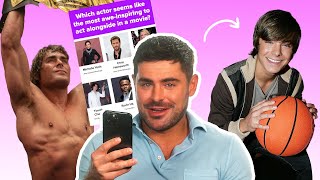 Zac Efron Finds Out Which Iconic Zac Efron Character He Is [upl. by Ahsetel435]