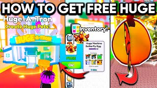 How to use HUGEATRON and Get FREE Huge Pet  Roblox Pet Simulator 99 [upl. by Amme]