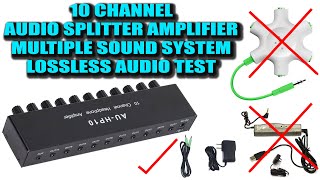 10 Channel Audio Interface  Audio Splitter Amplifier  Audio Splitter For Speakers  Audio Splitter [upl. by Ahselet927]