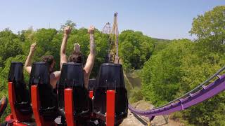 Apollos Chariot  Busch Gardens Williamsburg 4K Back Row POV [upl. by Shayla375]