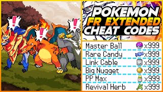 Pokemon Fire Red Extended 201 Working Cheat Codes 2022  Unlimited Master Ball Cheat  Part 1 [upl. by Darce]