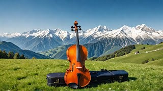 Beautiful Music 🎻 Violin amp Cello 🎻 Heavenly Alps 4k Scenic Relaxation [upl. by Elohcim]