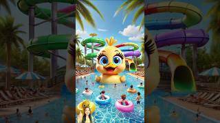 🤩Evolution  Big Duck Water Slider Park😻 cat catlover music funny catsdontdance catworld toys [upl. by Adnaram]