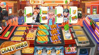 CRAZY DINER  crazydiner cooking cookingvideo cookinggames food games gameplay dinner [upl. by Dinnie]