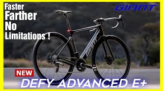 All New Giant Defy Advanced E  Lightweight Road ebike with SyncDrive move plus motor [upl. by Ardnosak]