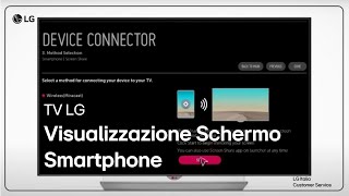 TV LG  Come riprodurre lo schermo dello smartphone sul televisore [upl. by Harahs410]