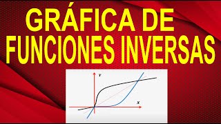 GRAFICAR FUNCIONES INVERSAS A PARTIR DE LA ORIGINAL Usando Espejo  Metodo Sencillo Paso A Paso [upl. by Cargian861]