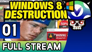 Vinesauce Joel  Windows 8 Destruction  FULL STREAM   Part 1 [upl. by Sampson]