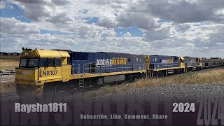 3XM4  NR107NR64NR85 Steel Moorabool  Australian Trains by Raysha1811 [upl. by Lurette184]