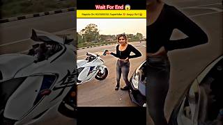 SUPERBIKE HAYABUSA RAPIDO WITH ANGRY GIRL 🤬sportsbike shorts [upl. by Anina]