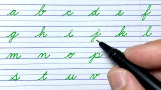 How to write English cursive handwriting small letters a to z  practice  chhoti abcd  chhota abcd [upl. by Caren679]