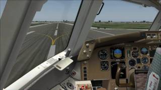 FS2004 Boeing 767300 ILS approach  bumpy landing RWY27R  Chicago OHare Intl KORD HD part 22 [upl. by Eednar]