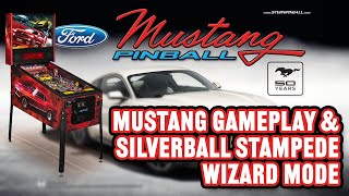 Mustang Pinball Gameplay amp Silverball Stampede Wizard Mode [upl. by Nileuqaj]