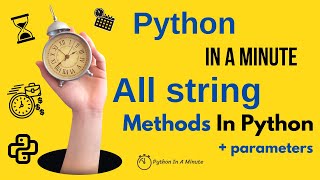 The Ultimate Guide to Python String Methods  All 41 Methods Explained [upl. by Surazal759]