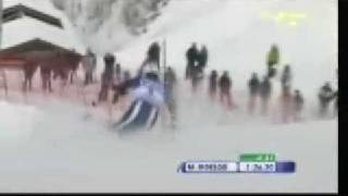 Ski  Manfred Moelgg vince lo Slalom di Garmisch 2009 Giorgio Rocca 2Â° [upl. by Nosittam18]