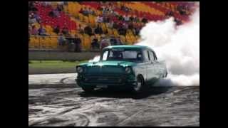 FRY454  Awesome 57 Chev Burnout [upl. by Ayad382]