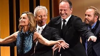 Ally McBeal Cast Reunites Dances to Barry White at Emmys [upl. by Negroj]