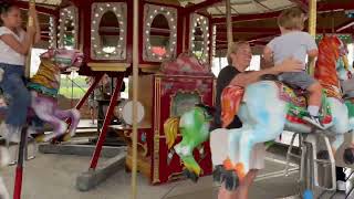 Stricker’s Grove Carousel Band Organ Plays “The American Guard Here They Come” [upl. by Gerlac970]