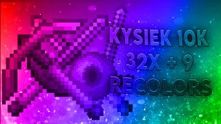 Kysiek 10K  9 Recolors MCBE PvP Texture Pack 120  FPS BOOST Best Mcpe PVP Pack ever [upl. by Anilasor]