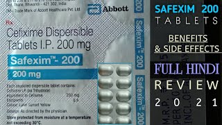 Safexim 200 Tablet Cefixime Dispersible Tablets Ip 200 Mg Safexim Ip 200 Tab Reviews Adda [upl. by Lorelei322]