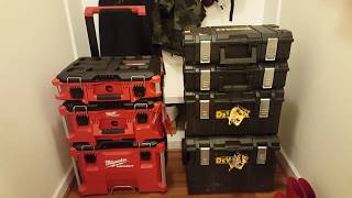 Dewalt vs Milwaukee Packout vs Toughsystem [upl. by Camarata395]