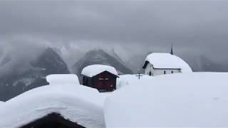 Auf Ski durch den Skiort Bettmeralp [upl. by Morse]