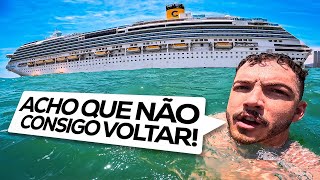 NADEI SOZINHO ATE UM NAVIO DE 300 METROS NO OCEANO [upl. by Vipul969]