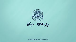 Alibey Maldives Vs Hussein Abdulla Didi 2022HCA199 [upl. by Artemla980]