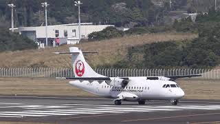 種子島空港JL3760AT46japan air commuterJA09JCATR42600 [upl. by Morgan]