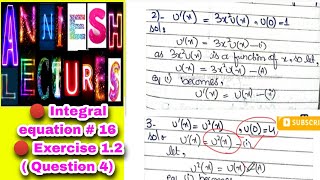 Integral equation Conversion of differential eq into integral equationExercise 12Question 23 [upl. by Hnaht167]